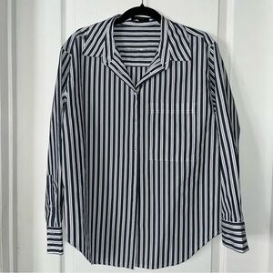 Quince Poplin Long Sleeve Boyfriend Shirt